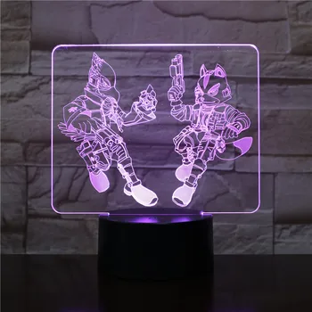 3D Game Starfox Table Lamp USB Touch Sensor 7 Color Changing Action Figure Fox Decorative Lamp Child Kids Baby Gift Night Light
3D Game Starfox Table Lamp USB Touch Sensor 7 Color Changing Action Figure Fox Decorative Lamp Child Kids Baby Gift Night Light