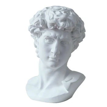 Classic Greek Michelangelo David Bust Statue Replica Sculpture Figurine Home Decoration Accessories Resin Imitation Plaster
Classic Greek Michelangelo David Bust Statue Replica Sculpture Figurine Home Decoration Accessories Resin Imitation Plaster