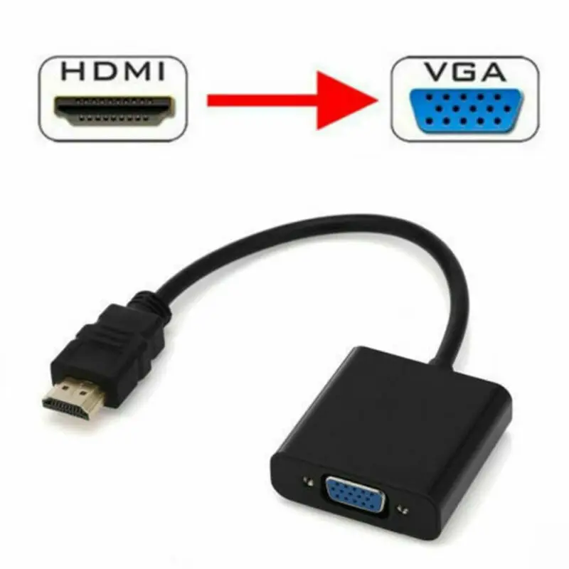 High Quality HDMI to VGA Adapter Male To Famale Converter Adapter 1080P Digital to Analog Video Audio For PC Laptop Tablet
High Quality HDMI to VGA Adapter Male To Famale Converter Adapter 1080P Digital to Analog Video Audio For PC Laptop Tablet