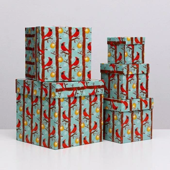 Set of boxes 5 in 1 "Birds NG", 22.5 x 22.5 x 22.5 - 9.5 x 9.5 x 9.5 cm 5300506
Set of boxes 5 in 1 "Birds NG", 22.5 x 22.5 x 22.5 - 9.5 x 9.5 x 9.5 cm 5300506