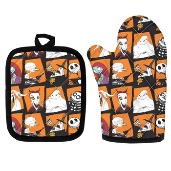 The Nightmare Before Christmas Oven Mitts and Potholder Mat for BBQ or Kitchen Microwave Glove Potholder Bakeware Oven Mitts
The Nightmare Before Christmas Oven Mitts and Potholder Mat for BBQ or Kitchen Microwave Glove Potholder Bakeware Oven Mitts