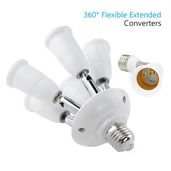 E27 LED Bulb Socket Splitter 1 to 1/2/3/4/5 PBT Fireproof Lamp Base Adapter For LED Lighting Lamp Split Adapter Bulb 90-240V
E27 LED Bulb Socket Splitter 1 to 1/2/3/4/5 PBT Fireproof Lamp Base Adapter For LED Lighting Lamp Split Adapter Bulb 90-240V