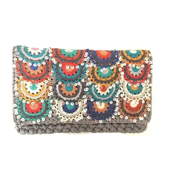 Pafuli Handmade Ethnic Clutch Bag Gray
Pafuli Handmade Ethnic Clutch Bag Gray
