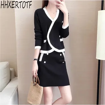 2020 Autumn Women Knit Cardigans Tops + High Waist Mini Skirts 2 Piece Sets Knit Suit
2020 Autumn Women Knit Cardigans Tops + High Waist Mini Skirts 2 Piece Sets Knit Suit