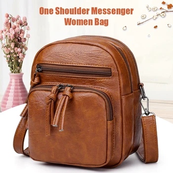 Multi-function PU Shoulder Bag Vintage Women Small Crossbody Handbag Purse
Multi-function PU Shoulder Bag Vintage Women Small Crossbody Handbag Purse