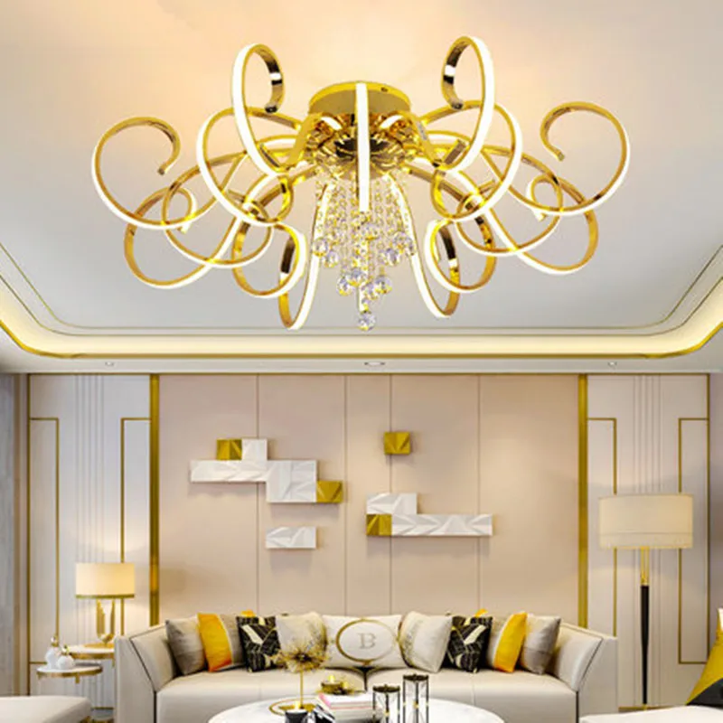 Creative personality modern simple led chandelier living room lights K9 crystal luxury ceiling restaurant bedroom lights Lamps
Creative personality modern simple led chandelier living room lights K9 crystal luxury ceiling restaurant bedroom lights Lamps