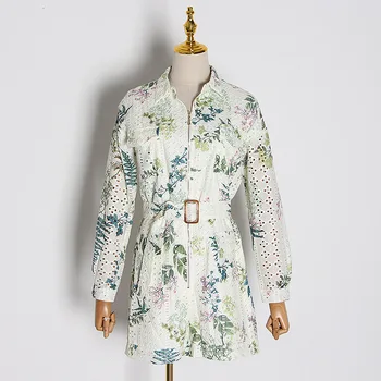 HIGH QUALITY Newest Fashion Runway 2020 Designer Jumpsuit Women's Long Sleeve Zip Front Floral Print Hollow Jumpsuit
HIGH QUALITY Newest Fashion Runway 2020 Designer Jumpsuit Women's Long Sleeve Zip Front Floral Print Hollow Jumpsuit