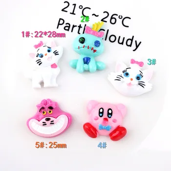 10Pcs Cartoon Anima Flatback Resin Cabochon Kawaii Cat Bear Cabochons Embellishments for Scrapbooking DIY Kid Hair Bows Center
10Pcs Cartoon Anima Flatback Resin Cabochon Kawaii Cat Bear Cabochons Embellishments for Scrapbooking DIY Kid Hair Bows Center