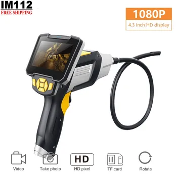 IM112 Handheld Endoscope 4.3 Inch Display Screen 1m 3M 5m 10m Handheld Endoscope Industrial Home Endoscopes with 6 LEDs
IM112 Handheld Endoscope 4.3 Inch Display Screen 1m 3M 5m 10m Handheld Endoscope Industrial Home Endoscopes with 6 LEDs
