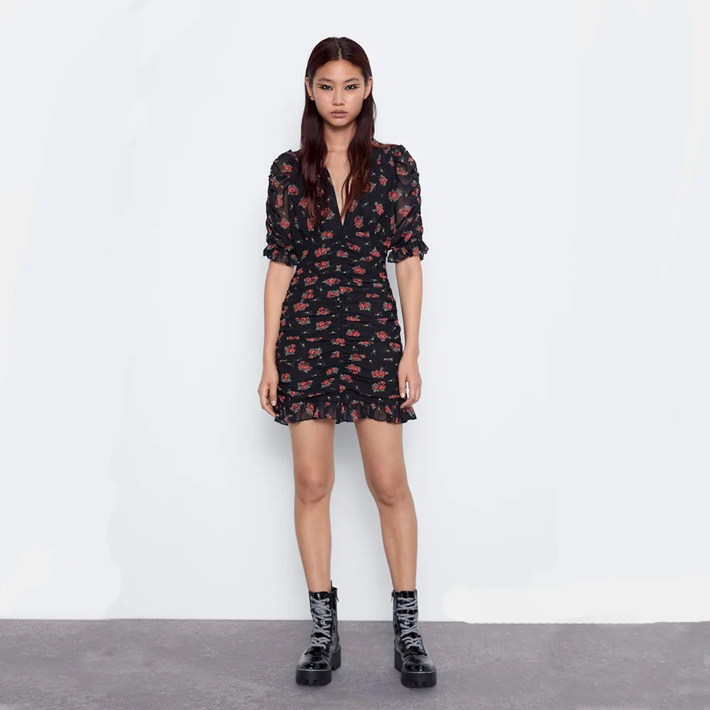 Sexy Women Summer Dress Floral Printed Holiday Party Short Mini Dress Fashion bodycon Dresses Wedding Party Creative Wholesale
Sexy Women Summer Dress Floral Printed Holiday Party Short Mini Dress Fashion bodycon Dresses Wedding Party Creative Wholesale