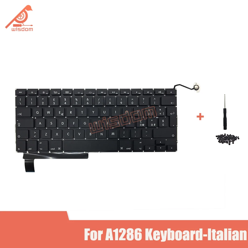 Brand New keyboard for Macbook Pro15" A1286 Italian keyboard with keyboard screws MD318 MD322 MB985 2009-2012 yeaer
Brand New keyboard for Macbook Pro15" A1286 Italian keyboard with keyboard screws MD318 MD322 MB985 2009-2012 yeaer