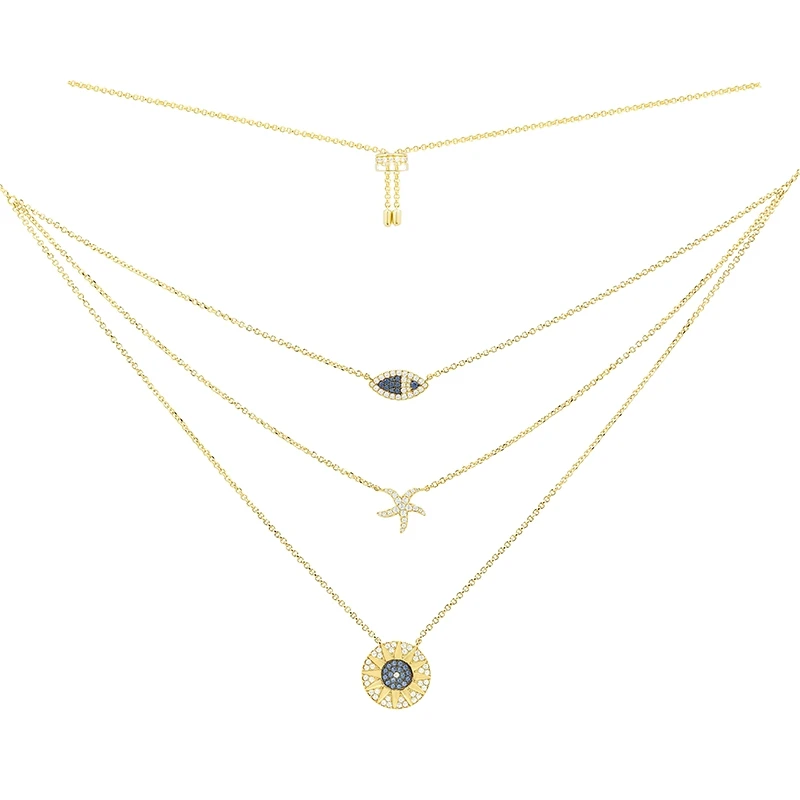 Yellow Gold Color Lucky Eye Nacre Coin Pendant Adjustable Necklace Multi Layers Little Fish ETE Women Brand Gift Jewelry
Yellow Gold Color Lucky Eye Nacre Coin Pendant Adjustable Necklace Multi Layers Little Fish ETE Women Brand Gift Jewelry