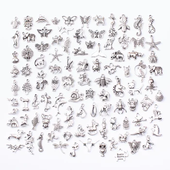 Animal series 100pcs Tibetan Silver Mixed Styles Charms Pendants DIY Jewelry for Necklace Bracelet Making Accessaries js2230
Animal series 100pcs Tibetan Silver Mixed Styles Charms Pendants DIY Jewelry for Necklace Bracelet Making Accessaries js2230