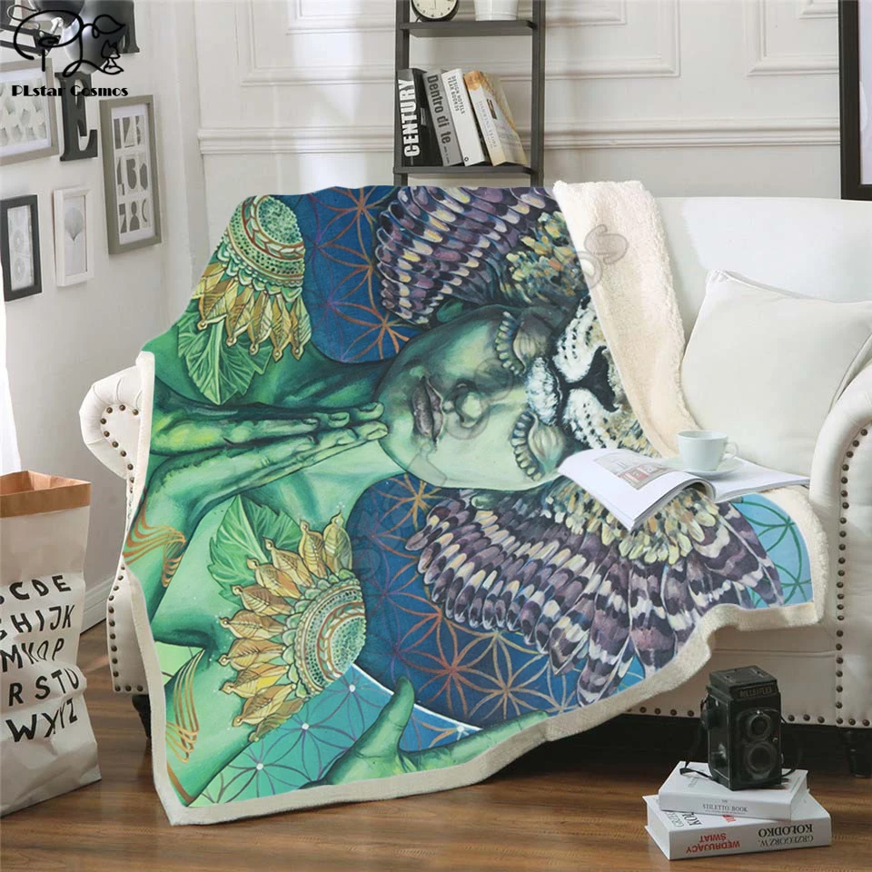 

Self Portrait Fleece Blanket Plush 3d Printed for Adults Sofa Sherpa Fleece Bedspread Wrap Throw Blanket