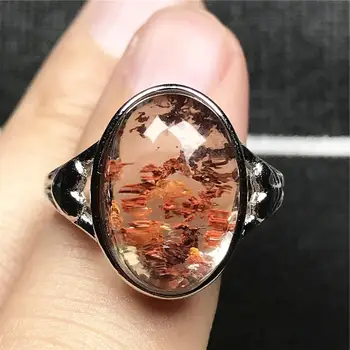 Top Natural Red Phantom Quartz Ring Jewelry For Woman Man Clear Crystal Silver 17x13mm Beads Love Beauty Adjustable Ring AAAAA
Top Natural Red Phantom Quartz Ring Jewelry For Woman Man Clear Crystal Silver 17x13mm Beads Love Beauty Adjustable Ring AAAAA