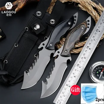LAOGOU Hunting Knife for Camping Tools Multifuntional Tactical knives Full or Serrated Fixed Blade Knife with Nylon Bag Cover
LAOGOU Hunting Knife for Camping Tools Multifuntional Tactical knives Full or Serrated Fixed Blade Knife with Nylon Bag Cover