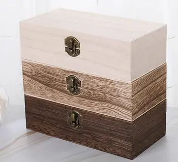 1pcs New Home Storage Box Natural Wooden With Lid Lock Postcard Organizer Handmade Craft Jewelry Case Wooden Box Casket Home
1pcs New Home Storage Box Natural Wooden With Lid Lock Postcard Organizer Handmade Craft Jewelry Case Wooden Box Casket Home