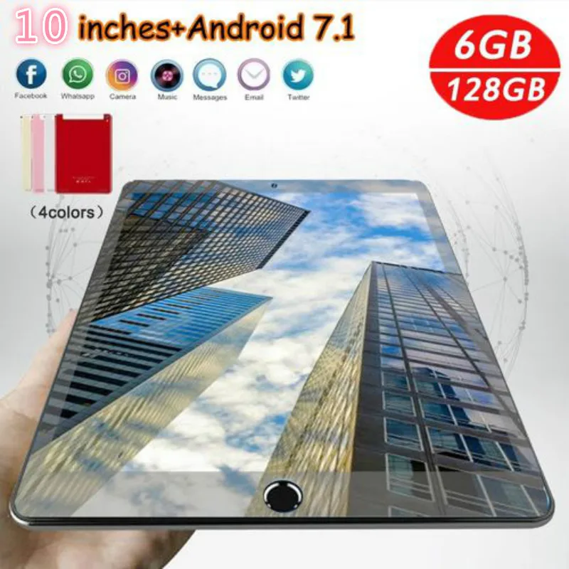 2020 New Tablets 10 Inch Android 8.0 Tablet Pc IPS Screen 10 Core 6G +128GB Pad Support Extend TF card 4G Network WiFi Tablet PC
2020 New Tablets 10 Inch Android 8.0 Tablet Pc IPS Screen 10 Core 6G +128GB Pad Support Extend TF card 4G Network WiFi Tablet PC