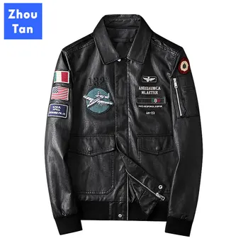 Men Jacket New Autumn Winter Pilot Coat Zipper Print PU Army Pockets Military Limited Waterproof Windbreakers Genuine Fashion
Men Jacket New Autumn Winter Pilot Coat Zipper Print PU Army Pockets Military Limited Waterproof Windbreakers Genuine Fashion