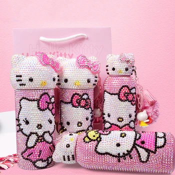 Handmade Rhinestone Insulated Bottle Stainless Steel Travel Mug Portable Helloo Kitty Insulated Cups Pink Cat Lover Water Bottle
Handmade Rhinestone Insulated Bottle Stainless Steel Travel Mug Portable Helloo Kitty Insulated Cups Pink Cat Lover Water Bottle