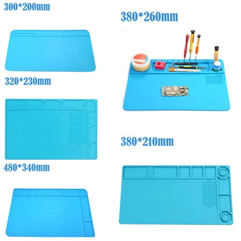 300*200mm Insulation Pad Heat-Resistant Silicon Soldering Mat Work Pad Desk Platform Solder Rework Repair Tool Station
300*200mm Insulation Pad Heat-Resistant Silicon Soldering Mat Work Pad Desk Platform Solder Rework Repair Tool Station
