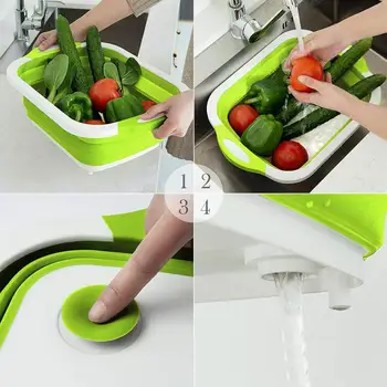 Cutting Board 3 in 1 Retractable Vegetable Fruit Storage Foldable Filter Frame Draining Vegetable Basin Drain Basket
Cutting Board 3 in 1 Retractable Vegetable Fruit Storage Foldable Filter Frame Draining Vegetable Basin Drain Basket