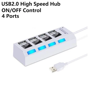 Four-port independent switch high-speed HUB expander computer splitter one drag four hub usb2.0 hub
Four-port independent switch high-speed HUB expander computer splitter one drag four hub usb2.0 hub