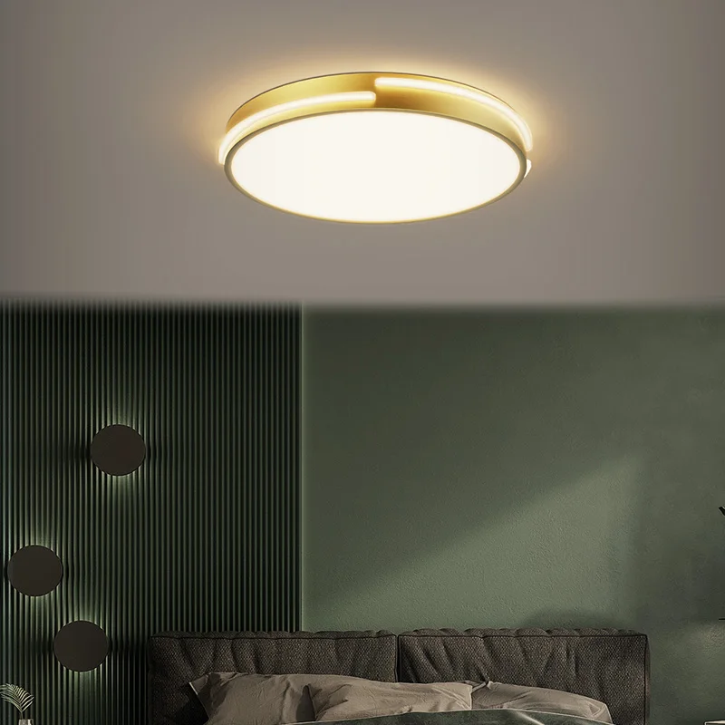 Ceiling Light Brass Living Room Bedroom Ceiling Lamps Modern Circle Restaurant Kitchen Corridor Fixtures
Ceiling Light Brass Living Room Bedroom Ceiling Lamps Modern Circle Restaurant Kitchen Corridor Fixtures