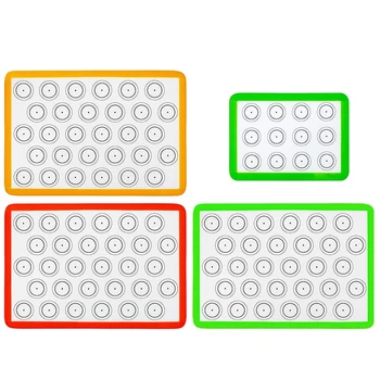 A Set of 4 Reusable Silicone Baking Mats for Baking Pan Baking Mats Eg Pastries, Biscuits, Bread, Brioches
A Set of 4 Reusable Silicone Baking Mats for Baking Pan Baking Mats Eg Pastries, Biscuits, Bread, Brioches