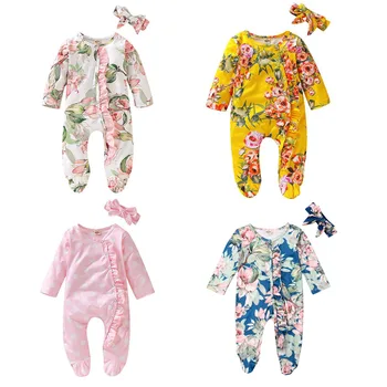 0-18M Toddler Newborn Infant Baby Girl Floral Dot Clothes Long Sleeve Romper Jumpsuit + Headband Spring Autumn Outfit Set
0-18M Toddler Newborn Infant Baby Girl Floral Dot Clothes Long Sleeve Romper Jumpsuit + Headband Spring Autumn Outfit Set