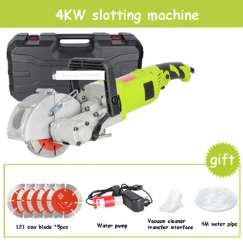 Multi-purpose Handheld Groove Cutting Machine Cement Wall Slotting Machine Concrete Cutting Machine 220V 4KW 7500r/min 0-40mm
Multi-purpose Handheld Groove Cutting Machine Cement Wall Slotting Machine Concrete Cutting Machine 220V 4KW 7500r/min 0-40mm