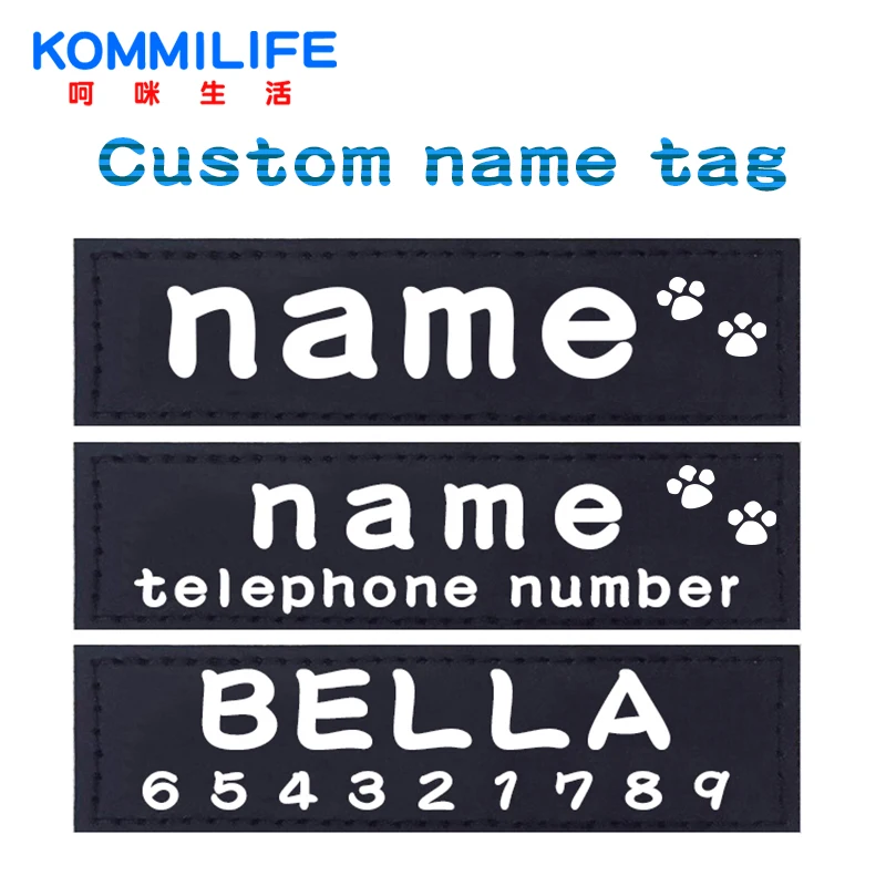 2 PCS Personalized Dog Harness Tags Dog Name Custom K9 Dog Harness Collar Label Sticker Patch Custom Pet Dog Harness Name Tag
2 PCS Personalized Dog Harness Tags Dog Name Custom K9 Dog Harness Collar Label Sticker Patch Custom Pet Dog Harness Name Tag
