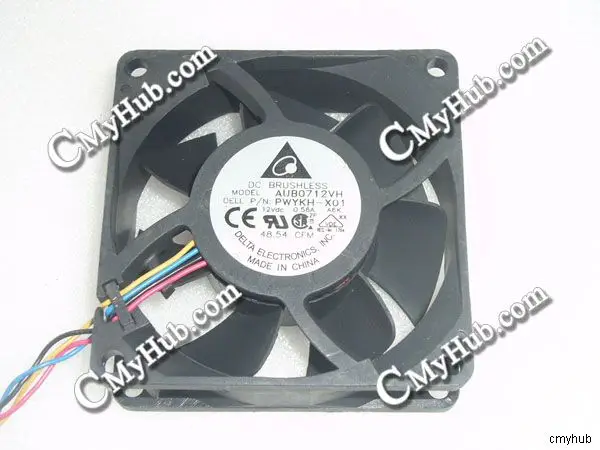Для DELTA ELECTRONICS AUB0712VH A6K PWYKH-X01 12 В постоянного тока 0 56a 7 см 70 мм 70x70x25 4-контактный