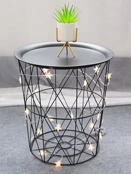 Nordic Iron Art Small Coffee Table Living Room Sofa Corner Table Net Red Small Round Table Bedroom Storage Basket Bedside Table
Nordic Iron Art Small Coffee Table Living Room Sofa Corner Table Net Red Small Round Table Bedroom Storage Basket Bedside Table