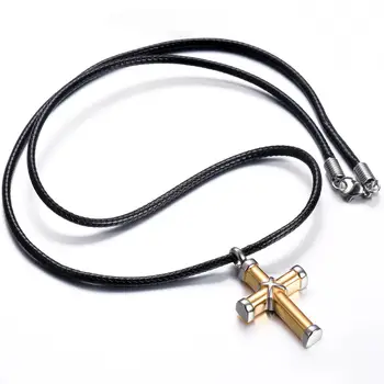 100% Not Fade Stainless Steel Religious Cross Cremation Jewelry Urn Necklace for Ashes, Black Cord Cross Memorial Pendant
100% Not Fade Stainless Steel Religious Cross Cremation Jewelry Urn Necklace for Ashes, Black Cord Cross Memorial Pendant
