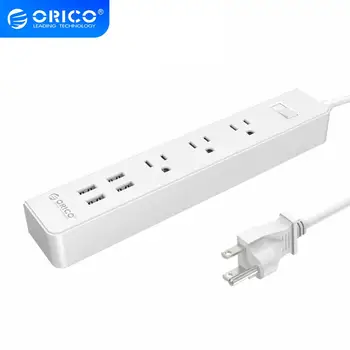 ORICO HPC-3A4U Smart Charging Desktop Surge Protector Power Strip 5 Feet with 3 AC Outlets and 20W 4 USB Ports for almost phones
ORICO HPC-3A4U Smart Charging Desktop Surge Protector Power Strip 5 Feet with 3 AC Outlets and 20W 4 USB Ports for almost phones