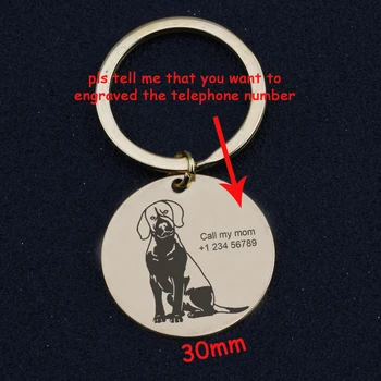 Round Dog Tag Personalized Telephone Number Keychain Engraved Call My Mom Dog Collar Tag Prevent Dogs From Losing Keyfobs
Round Dog Tag Personalized Telephone Number Keychain Engraved Call My Mom Dog Collar Tag Prevent Dogs From Losing Keyfobs