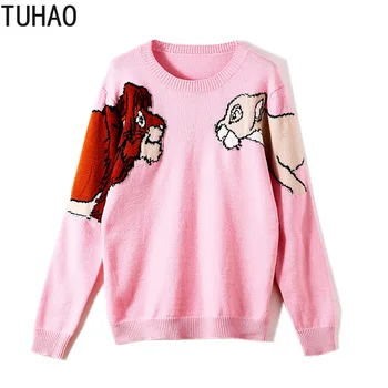 TUHAO Fall and Winter Woman Sweater Cartoon Lion Knitted Pullover Casual Outerwear Pull Femme Sueter Mujer Invierno T3069
TUHAO Fall and Winter Woman Sweater Cartoon Lion Knitted Pullover Casual Outerwear Pull Femme Sueter Mujer Invierno T3069