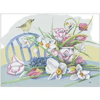 Flowers and birds on the table Counted Cross Stitch 11CT 14CT 18CT DIY Chinese Cross Stitch Kits Embroidery Needlework Sets
Flowers and birds on the table Counted Cross Stitch 11CT 14CT 18CT DIY Chinese Cross Stitch Kits Embroidery Needlework Sets
