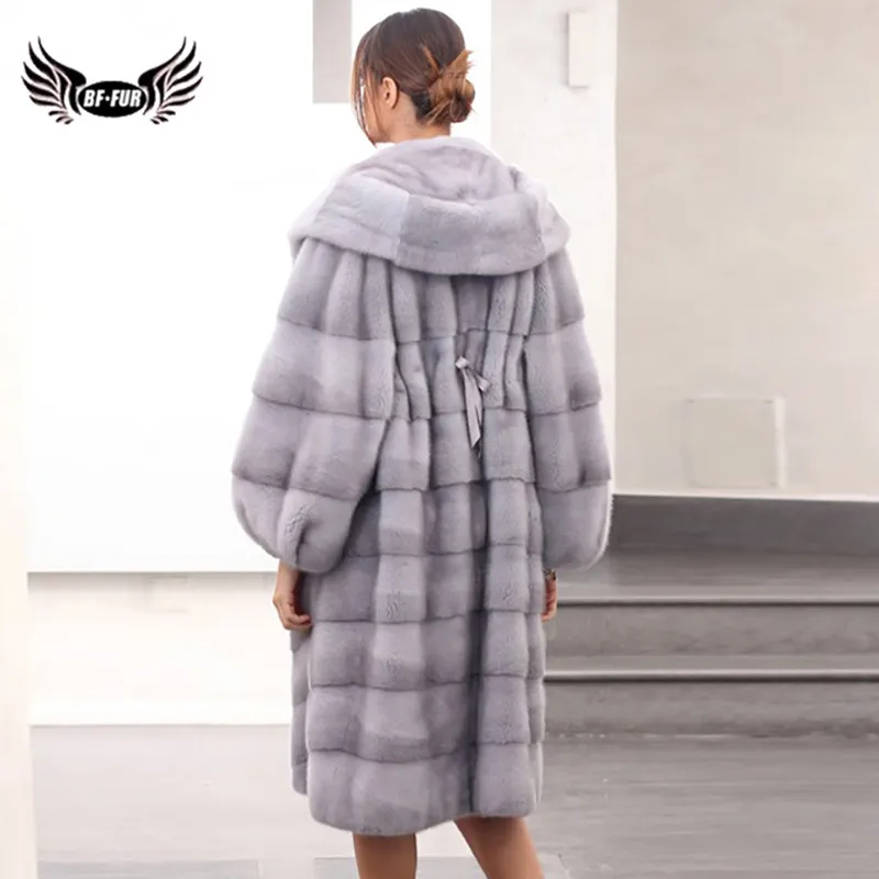 Luxury Women Long Mink Fur Coat With Hood Russian Winter Natural Genuine Mink Fur Jacket Full Pelt Fur Coats High Quality Female 
Luxury Women Long Mink Fur Coat With Hood Russian Winter Natural Genuine Mink Fur Jacket Full Pelt Fur Coats High Quality Female