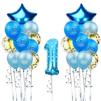 21pcs Latex Balloons 1 Foil Number Pink Blue Star Heart Baby Kids Birthday Anniversary Wedding Party Ballon Set 12inch
21pcs Latex Balloons 1 Foil Number Pink Blue Star Heart Baby Kids Birthday Anniversary Wedding Party Ballon Set 12inch