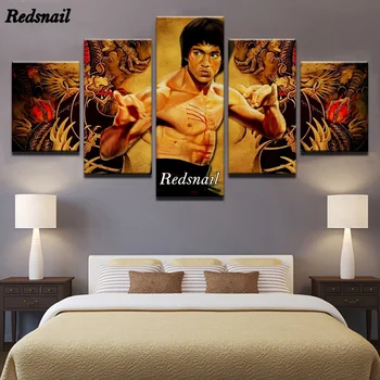 5 Panel Kung Fu Superstar Bruce Lee diy Diamond Painting Full drill Mosaic Diamond Embroidery Rhinestone of picture ML1097
5 Panel Kung Fu Superstar Bruce Lee diy Diamond Painting Full drill Mosaic Diamond Embroidery Rhinestone of picture ML1097