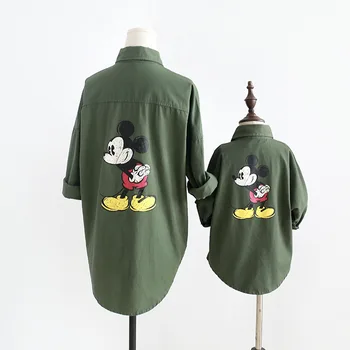 2019 Family Matching clothes / Mommy and me jacket / Olivia coat with mickey / Army green autumn outfits
2019 Family Matching clothes / Mommy and me jacket / Olivia coat with mickey / Army green autumn outfits