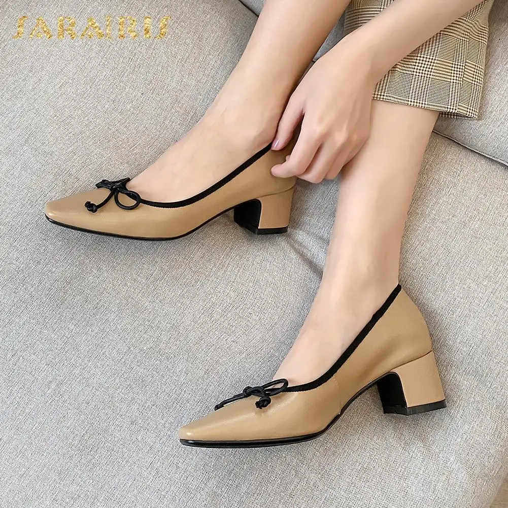 Sarairis Fashion Hot Sale Genuine Cow Leather Shallow Pumps Woman Shoes Sweet Bowtie Sheepskin Slip-On Office Lady Pumps Women
Sarairis Fashion Hot Sale Genuine Cow Leather Shallow Pumps Woman Shoes Sweet Bowtie Sheepskin Slip-On Office Lady Pumps Women