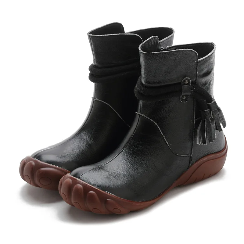 Ethnic Vintage Designer Women Boot Split Leather Sewing Tassel Solid Thick Heel Platform Casual Retro Shoes Ladies Female Winter
Ethnic Vintage Designer Women Boot Split Leather Sewing Tassel Solid Thick Heel Platform Casual Retro Shoes Ladies Female Winter