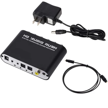 5.1 Audio Gear Digital Sound Decoder Converter Optical SPDIF/ Coaxial Dolby AC3 DTS to 5.1CH Analog Audio for DVD PC #2
5.1 Audio Gear Digital Sound Decoder Converter Optical SPDIF/ Coaxial Dolby AC3 DTS to 5.1CH Analog Audio for DVD PC #2