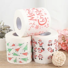 3 estilos dos desenhos animados higiênico impressão tecido ornamento rolo de papel decoração para casa festa natal festival sala estar cozinha suprimentos banho(China)