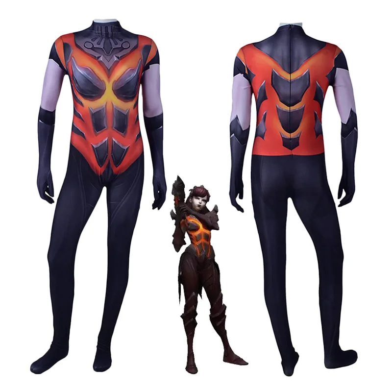 Игровой костюм D.Va для косплея Zentai Dva Разрушитель топлива комбидресс с 3D принтом