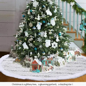 Grey snowflake knitted tree skirt white carpet Christmas tree New tree Christmas Year decoration skirt P7S3
Grey snowflake knitted tree skirt white carpet Christmas tree New tree Christmas Year decoration skirt P7S3