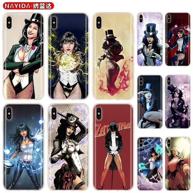 Мягкий силиконовый чехол для iPhone 13 12 11 Pro X XR XS Max Mini 8 7 6s 6 Plus SE 2020 Zatanna | Мобильные